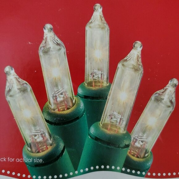 New String Lights 100 Clear White Mini Bulbs Christmas Wedding Party Patio Deck - Picture 4 of 5